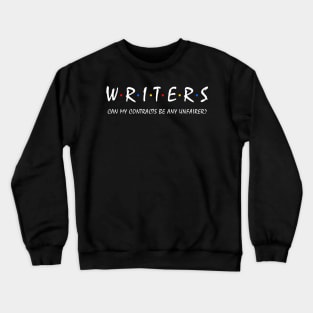 Anti AI Pun Writers on Strike Crewneck Sweatshirt